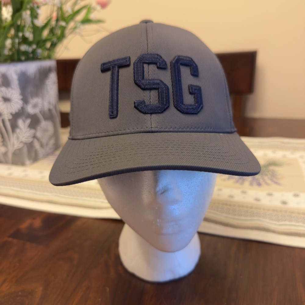 G/FORE TSG The Sourcing Group Golf Hat Gray Flexfit 110 Snapback Cap Mens